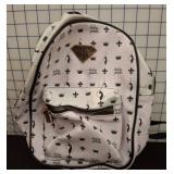 White Baby Phat Printed Backpack