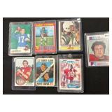 Vintage Football Player Trading Cards