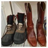 Two Pairs of Boots: Frye Western & Snow Monger