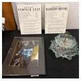 Recipe Signs, Photo, and Glass Tiered Tray