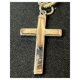 Sterling Cross Pendant Necklace