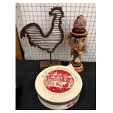 Kurt S. Adler Nutcracker, Plates, and Rooster