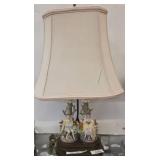 Porcelain Figural Table Lamp, 27ï¿½ï¿½ Tall