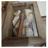 GEODE SPEAR HEAD SHADOW BOX DECOR 4X6