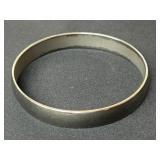 Monet Large Silver-Tone Bangle Bracelet