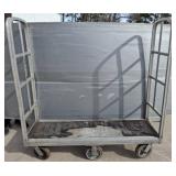 Metal Platform Cart with Four Swivel Casters and D