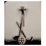 Sterling Silver Golf Club Pendant