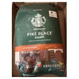 Starbucks Pike Place Roast Whole Bean Coffee, Medi
