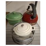 KETTLE, ENAMEL COOKER, COVERED POT