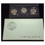 1980 SUSAN B ANTHONY DOLLAR SET