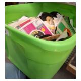 45 RPM Vinyl Records in Storage Tub