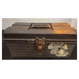 Metal Tool Box with Assorted Hand Tools