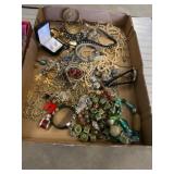 Costume Jewelry Lot with Beads & Chains