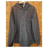 Wolverine Menï¿½s XXL Hooded Button-Up Shirt Jacket