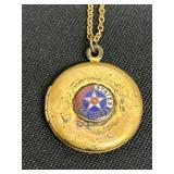 United States Air Corps Locket Pendant Necklace