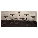 Wrought Iron Five-Arm Candle Holder