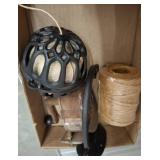 Wall-Mounted Twine Dispenser With Jute Twine
