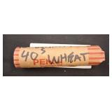 Roll of 1940s Wheat Pennies