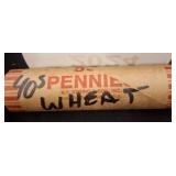 Roll of 40s Wheat Pennies
