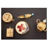 Five Small Charms and Pins