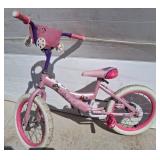 Childrenï¿½s 16-Inch Princess-Themed Bicycle with Ba