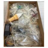 Box Lot of Jewelry and Costume Accessories