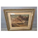 Framed Landscape Print, 26x24in