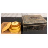 Metal Box and Plastic Reel Storage Cylinders