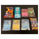 Pokemon Cards with Booster Packs Display