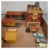 HO-Scale Model Buildings and Vehicles Lot