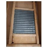 Wood and Metal Washboard for Laundry Use