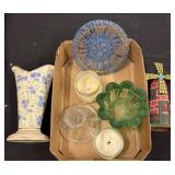 Decorative Items Including Vase and Figurines