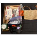 Craft Supplies and Small Handbag