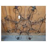 Ornamental Wrought Iron Wall Hanging with Scrollwo