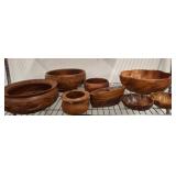 Handcrafted Monkeypod Wooden Bowls