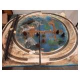 Model Railroad Layout with Track and Accessories