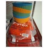 PYREX CASSEROLES, BOWLS, MISC