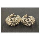 Sterling Silver 925 Hoop Earrings