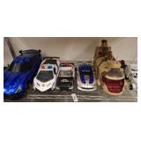 Toy Vehicles and Helicopter Set