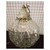 Vintage-Style Hanging Glass Pendant Lamp