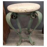 Pedestal Table with Curved Leg