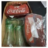 COCA COLA TIN, CUPS AND MISC