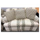 King Hickory Upholstered Loveseat with Cushioned B