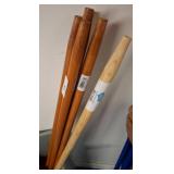 Wood Tapered Handles, 1 1/8ï¿½ï¿½ x 60ï¿½ï¿½, Made in USA