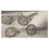 Four Winco Medium Mesh Culinary Baskets