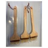 3 Wooden Handle Pastry Brushes