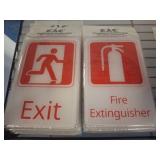 Exit and Fire Extinguisher Signs