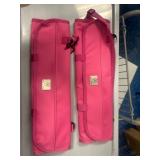 Two Pink 7-Pocket Knife Rolls