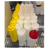 Plastic Squeeze Bottles, 16 oz Assorted Colors