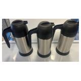 3 Stainless Creamer Servers, 21 oz